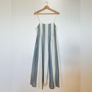 Madewell Striped Midi Dress | Size 6 | Pockets
